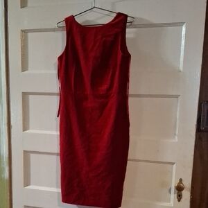 Talbots Elegant Red Backless Dress